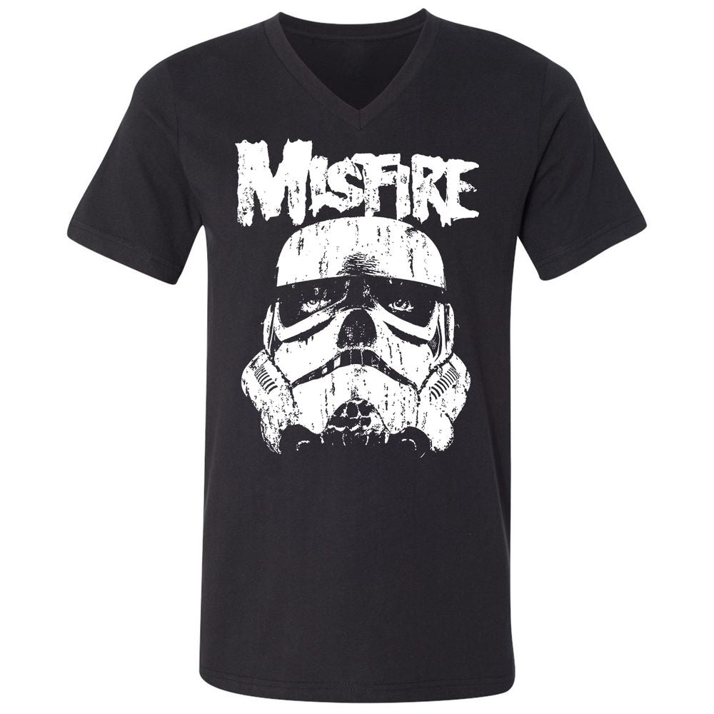 Unisex V-Neck T-Shirt - DYPZNWVS - Black - 1