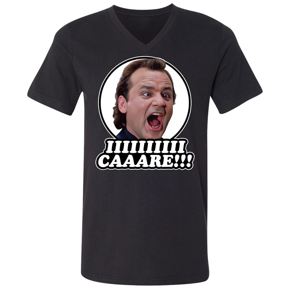 Unisex V-Neck T-Shirt - GSL1Q5MD - Black - 1