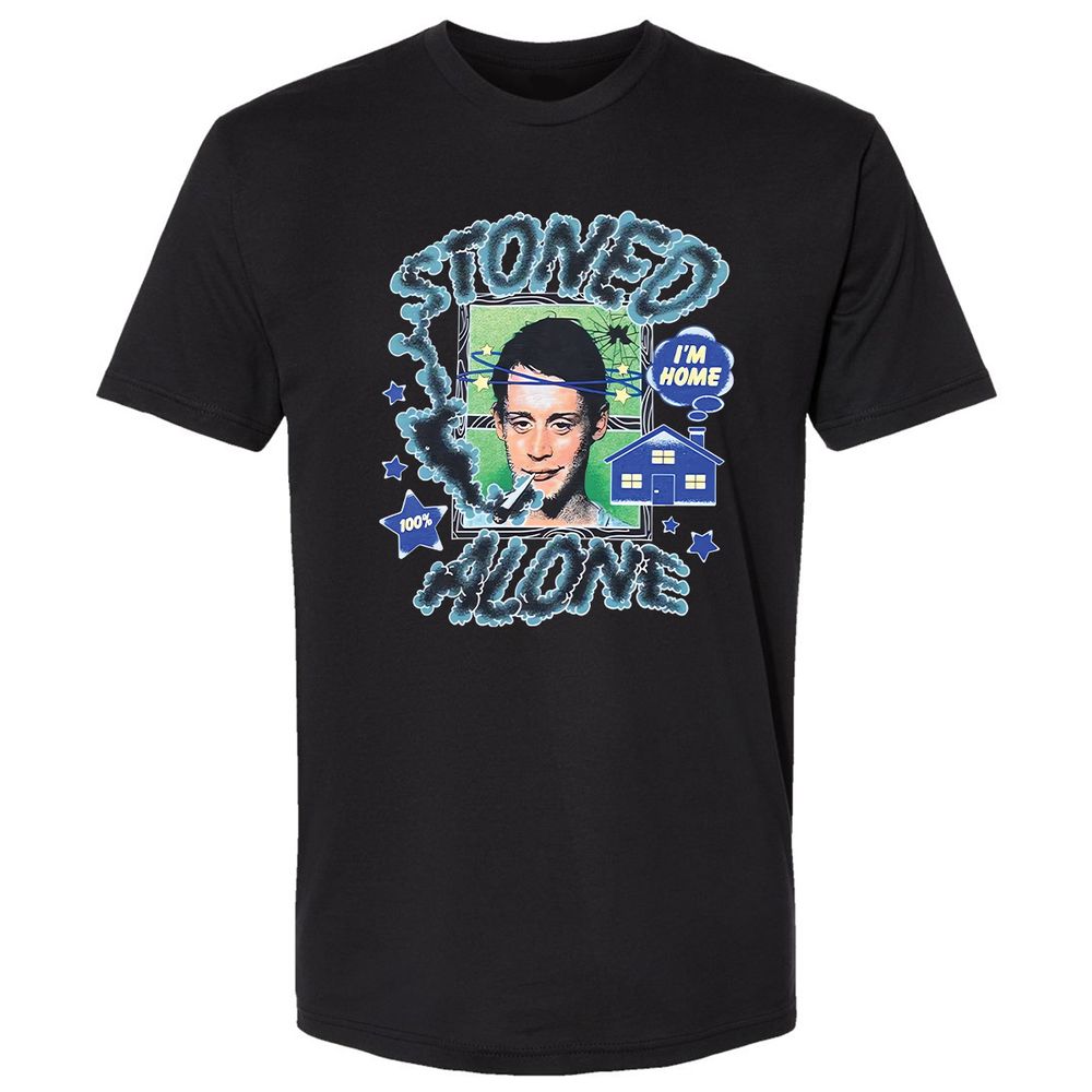 Stoned home alone - Black - 1