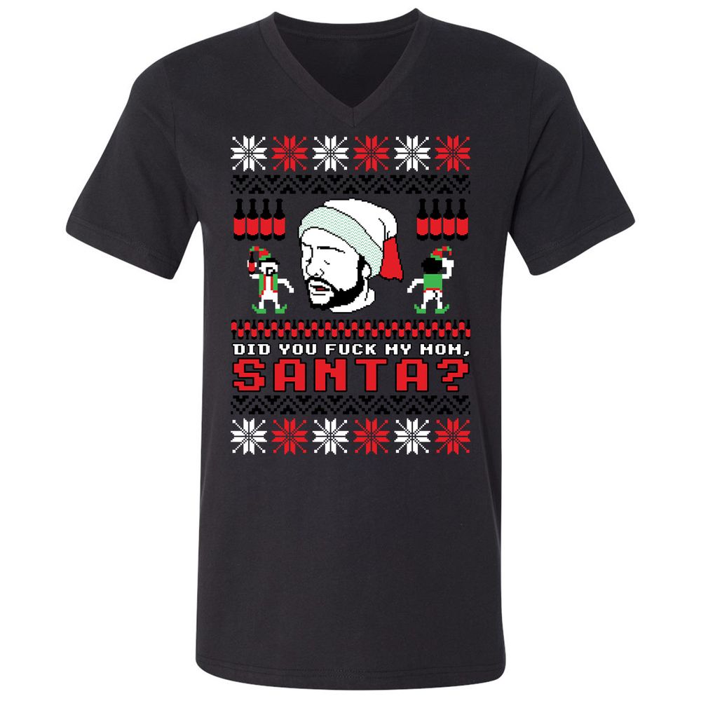 Unisex V-Neck T-Shirt - R85VS188 - Black - 1