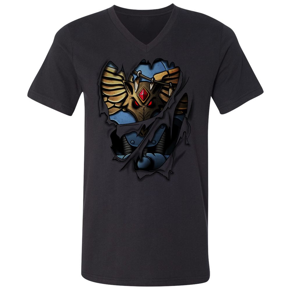 Unisex V-Neck T-Shirt - 1D56HJA3 - Black - 1