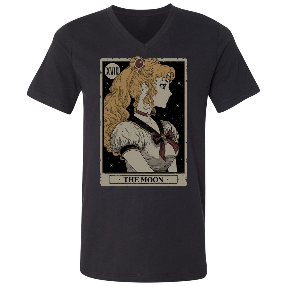 Unisex V-Neck T-Shirt - RWYRYN3G - Black - 1