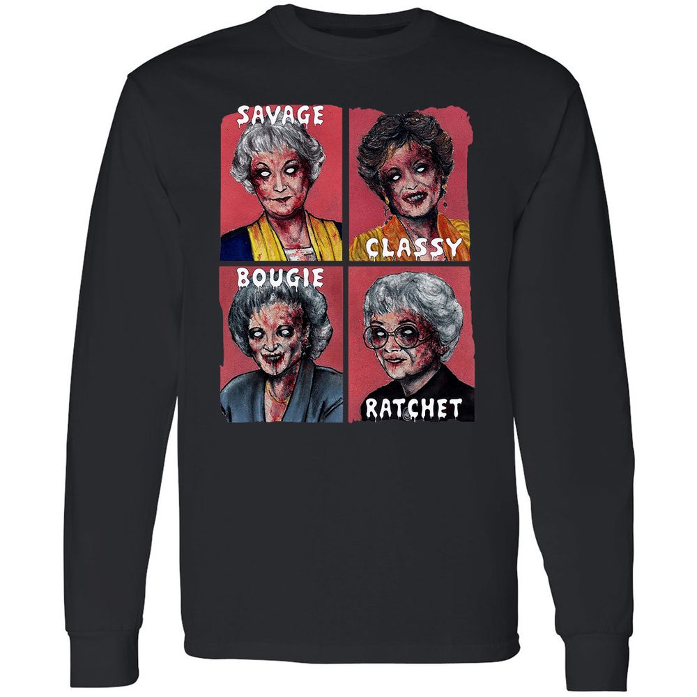 Long Sleeve T-Shirt - GCRFT8ZS - Black - 1
