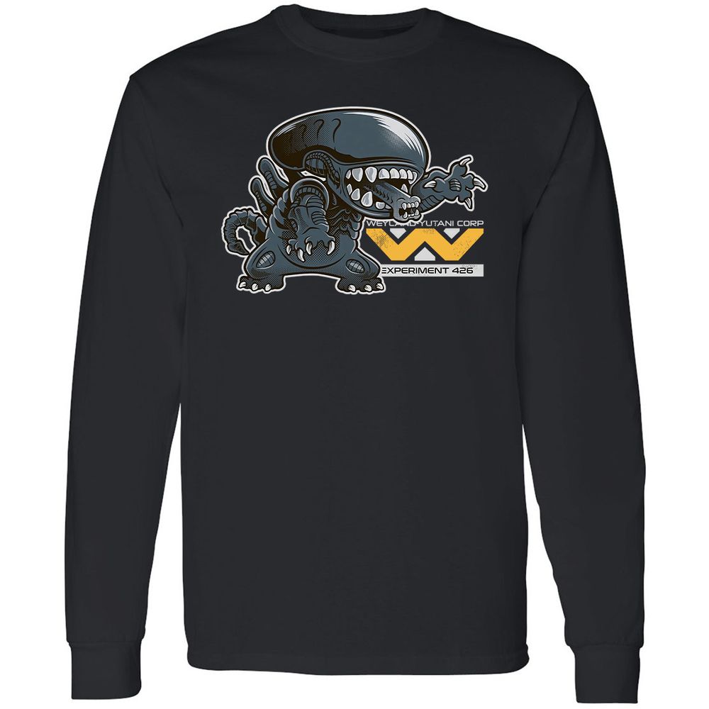 Long Sleeve T-Shirt - B33FJG8Y - Black - 1