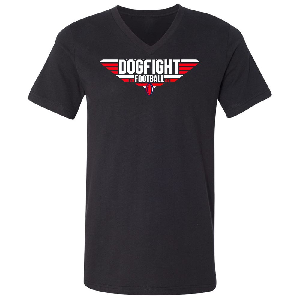 Unisex V-Neck T-Shirt - 6KJ4UUPV - Black - 1