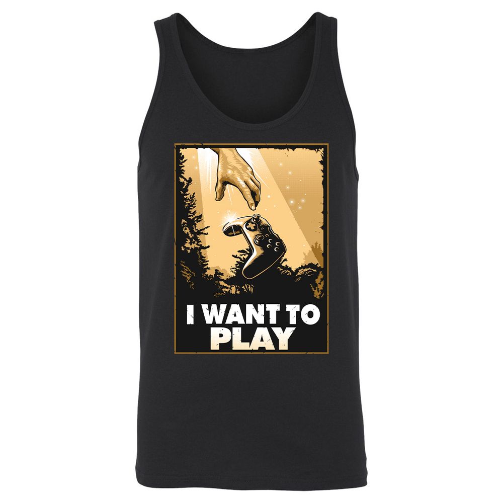 Unisex Jersey Tank - 5B1SLHUD - Black - 1