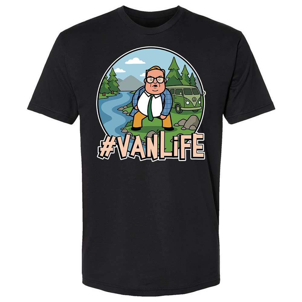 Vanlife living in a van down by the river - Black - 1