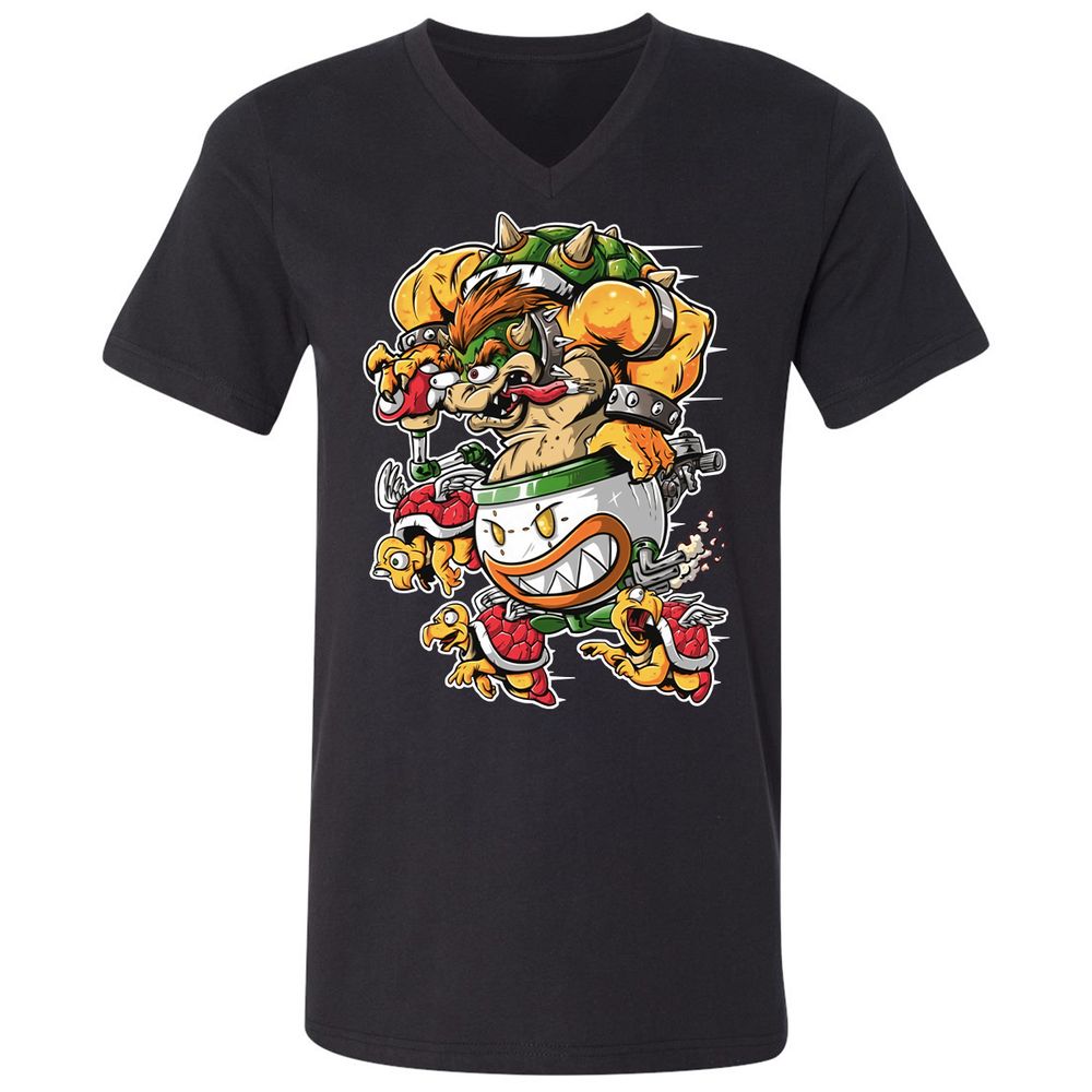 Unisex V-Neck T-Shirt - VS1SEVXJ - Black - 1