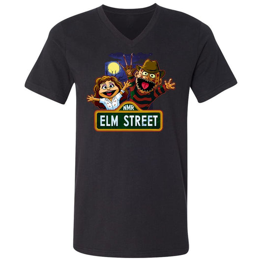 Unisex V-Neck T-Shirt - D4UBAMTY - Black - 1