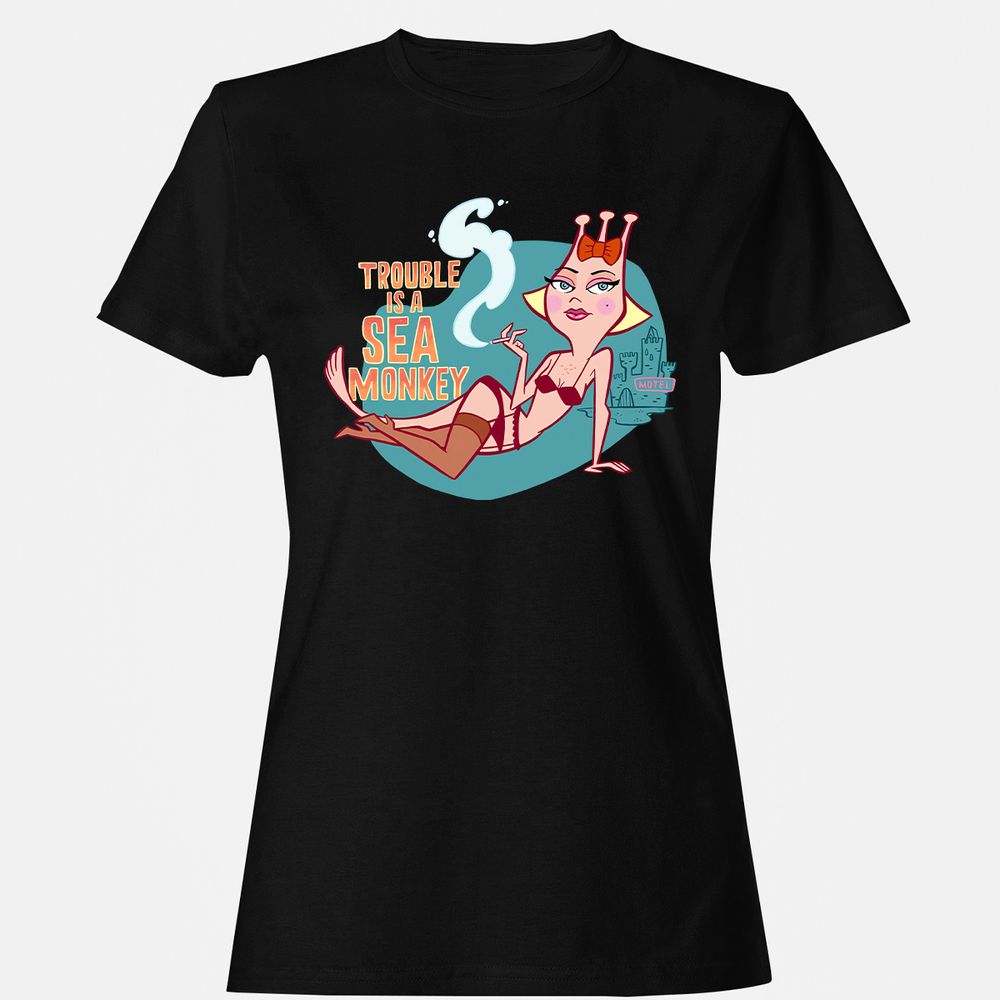 Women's T-Shirt - 9RL5BVJ6 - Black - 1