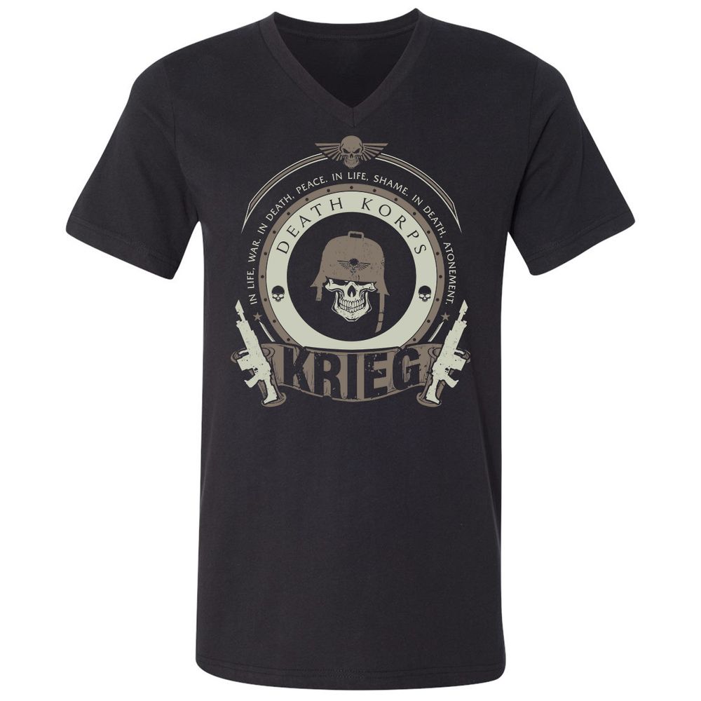 Unisex V-Neck T-Shirt - 9SHQZC1C - Black - 1