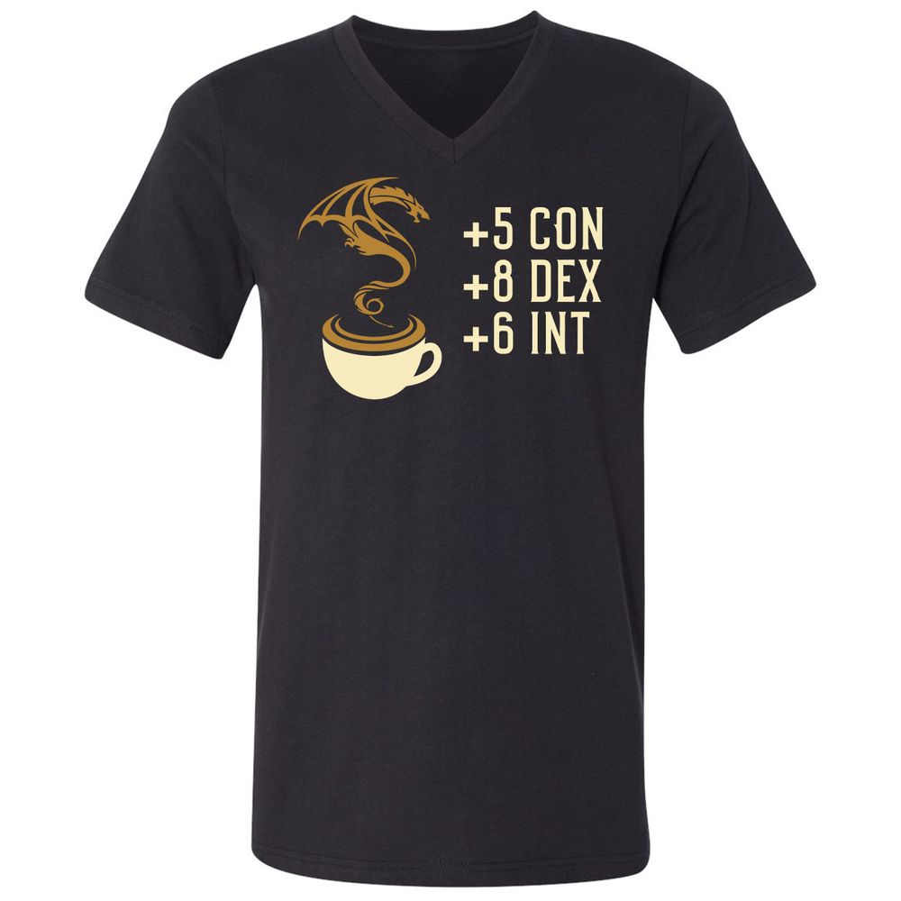 Unisex V-Neck T-Shirt - WR7UDQQS - Black - 1