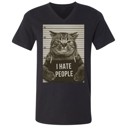 Unisex V-Neck T-Shirt - 1CEY6MXW - Black - 1