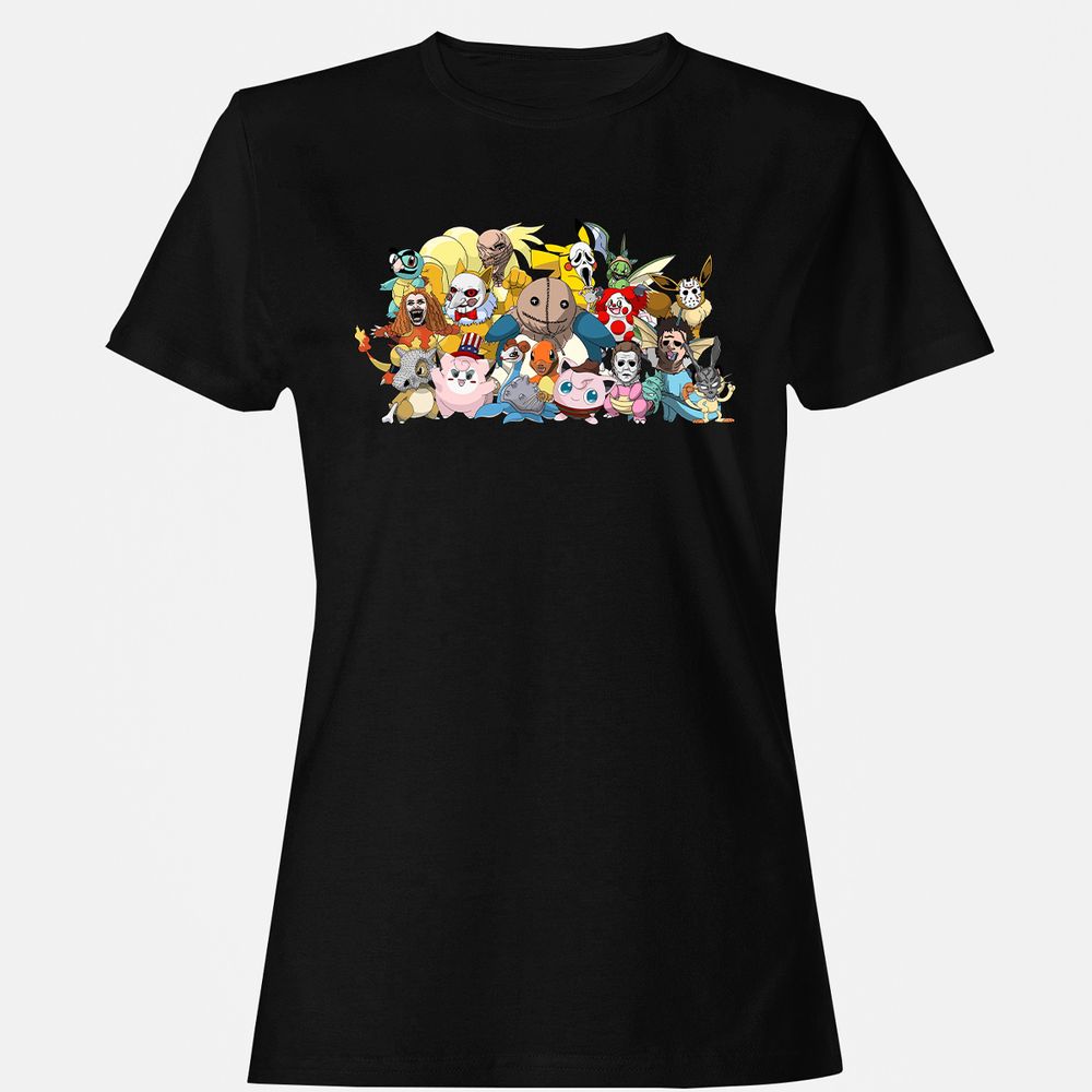 Women's T-Shirt - BE916ESK - Black - 1