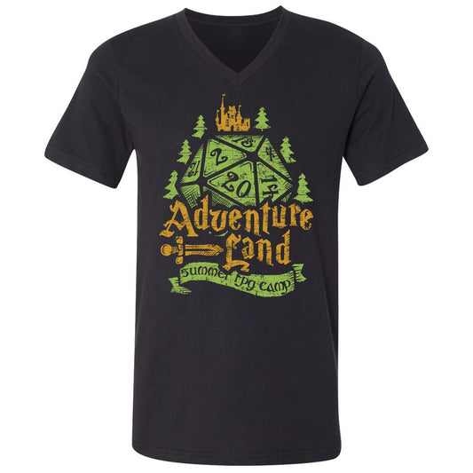 Unisex V-Neck T-Shirt - KVT9UEEC - Black - 1