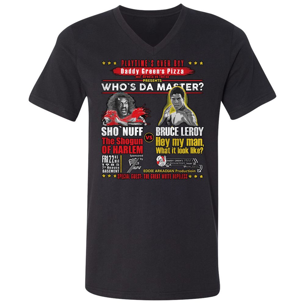 Unisex V-Neck T-Shirt - P8NQ9STW - Black - 1