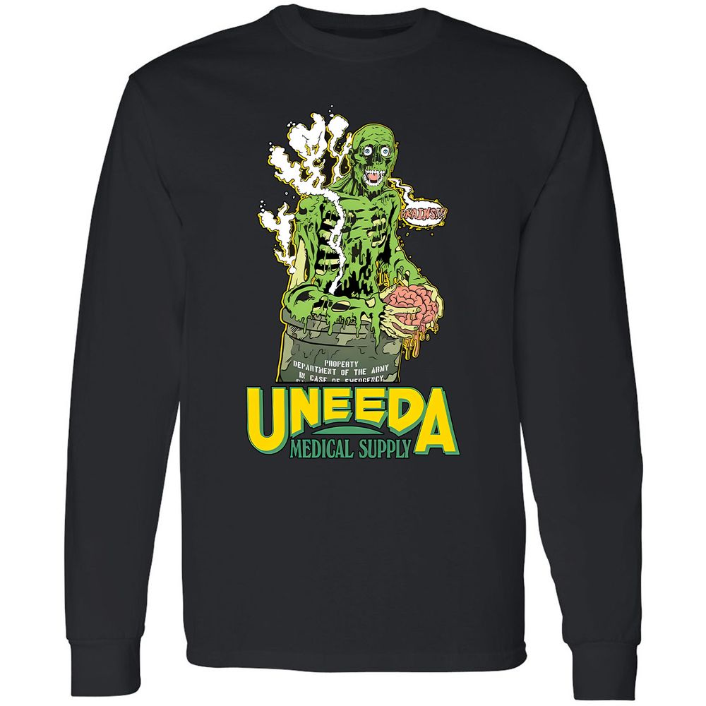 Long Sleeve T-Shirt - F67PURP9 - Black - 1