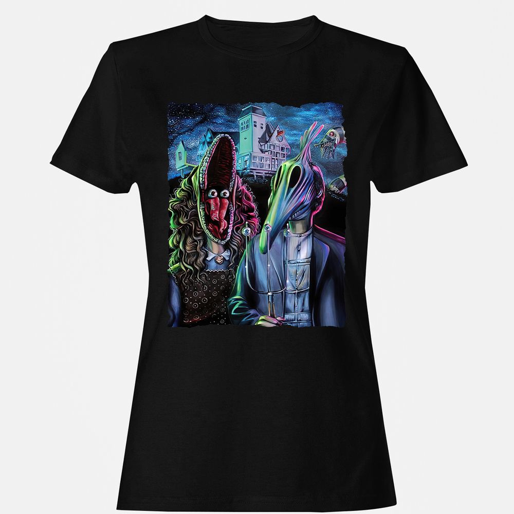 Women's T-Shirt - V5FJ2193 - Black - 1