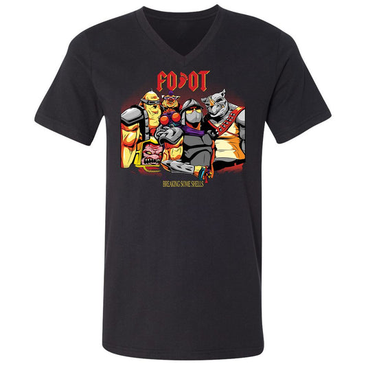 Unisex V-Neck T-Shirt - S697GV2C - Black - 1