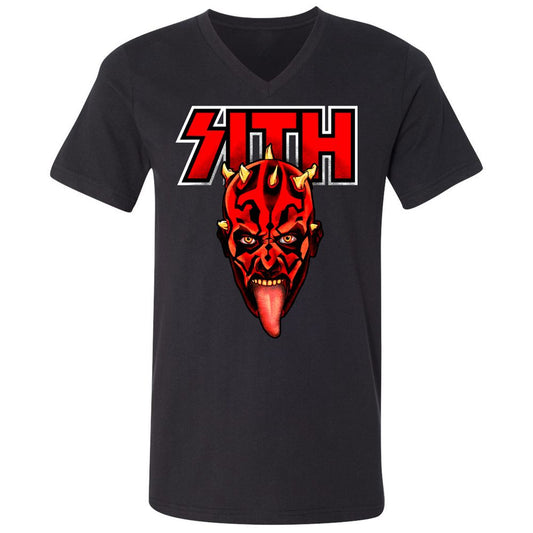 Unisex V-Neck T-Shirt - E74AQC14 - Black - 1