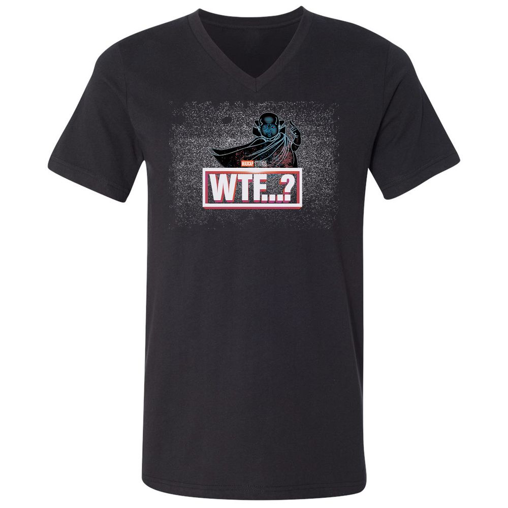 Unisex V-Neck T-Shirt - 775L3Q9J - Black - 1