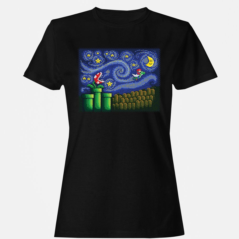 Women's T-Shirt - 3B7RV6XM - Black - 1