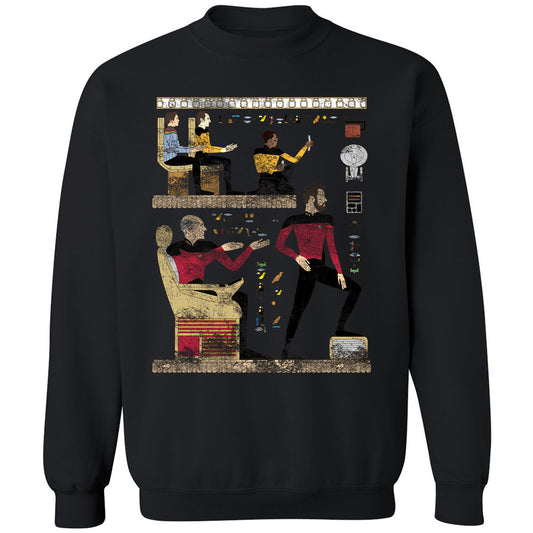 Classic Unisex Sweatshirt - H61A5WMY - Black - 1