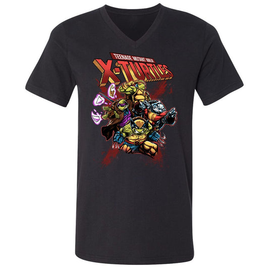 Unisex V-Neck T-Shirt - LUMYUC3U - Black - 1