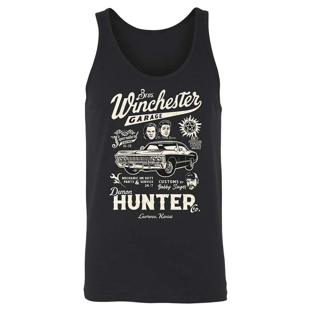 Unisex Jersey Tank - HXSVLR1Z - Black - 1