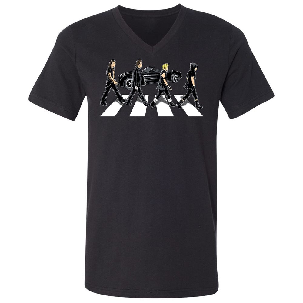 Unisex V-Neck T-Shirt - GMDS5DWA - Black - 1