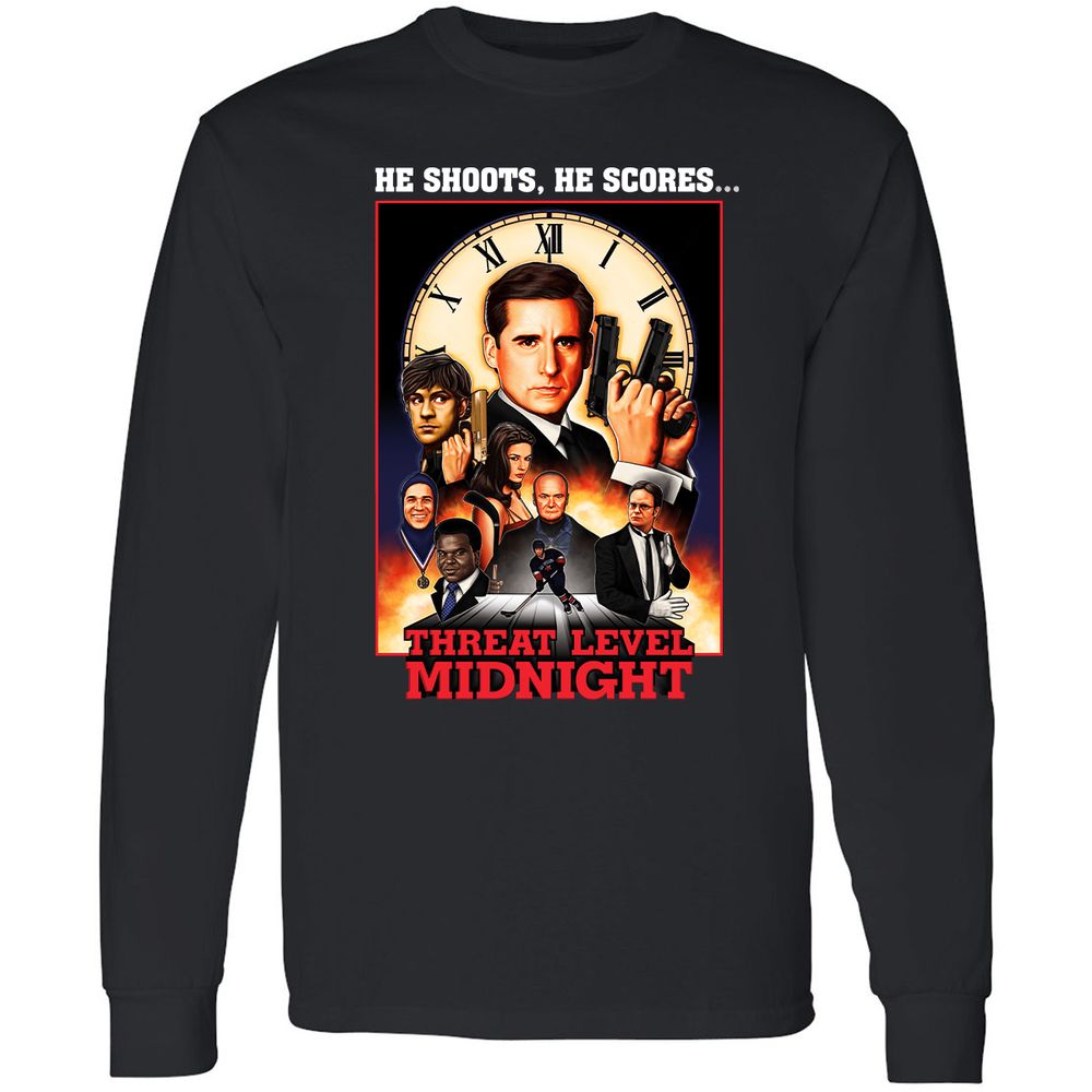 Long Sleeve T-Shirt - 14XJX6CS - Black - 1