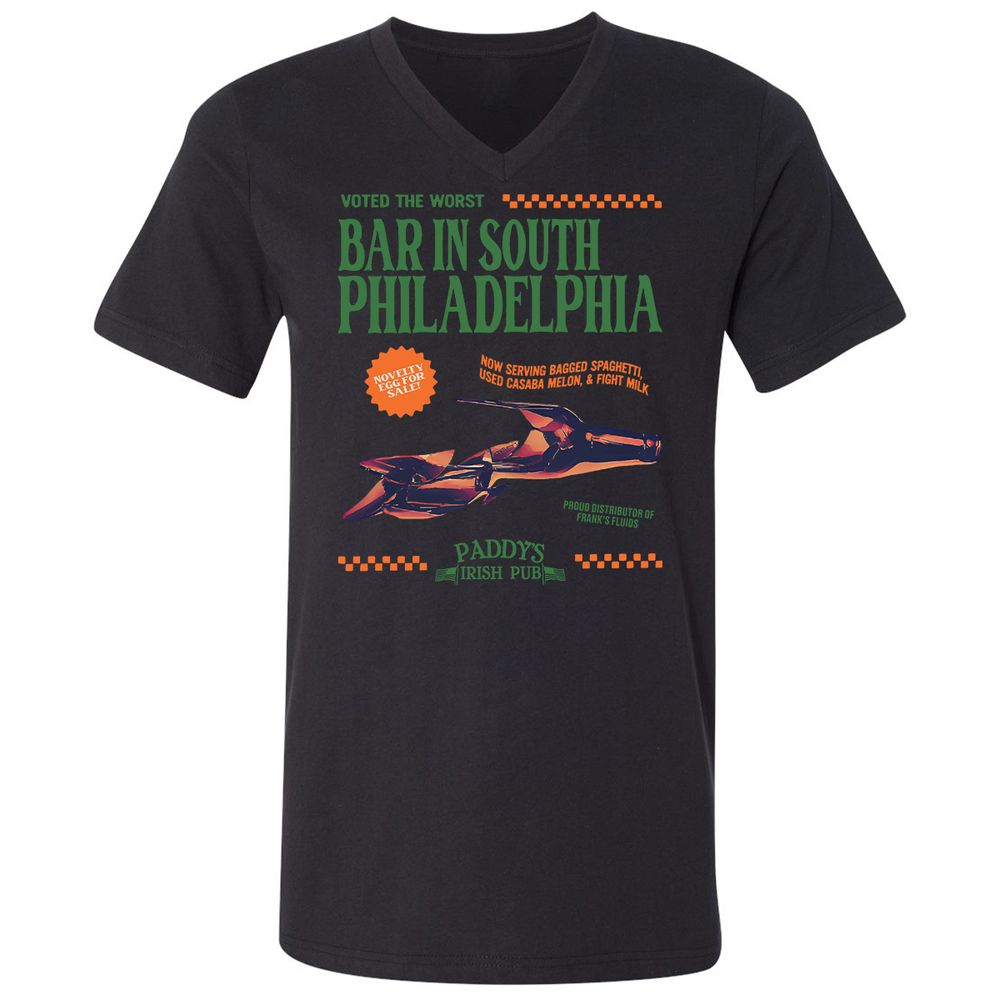 Unisex V-Neck T-Shirt - VDDTA4A1 - Black - 1