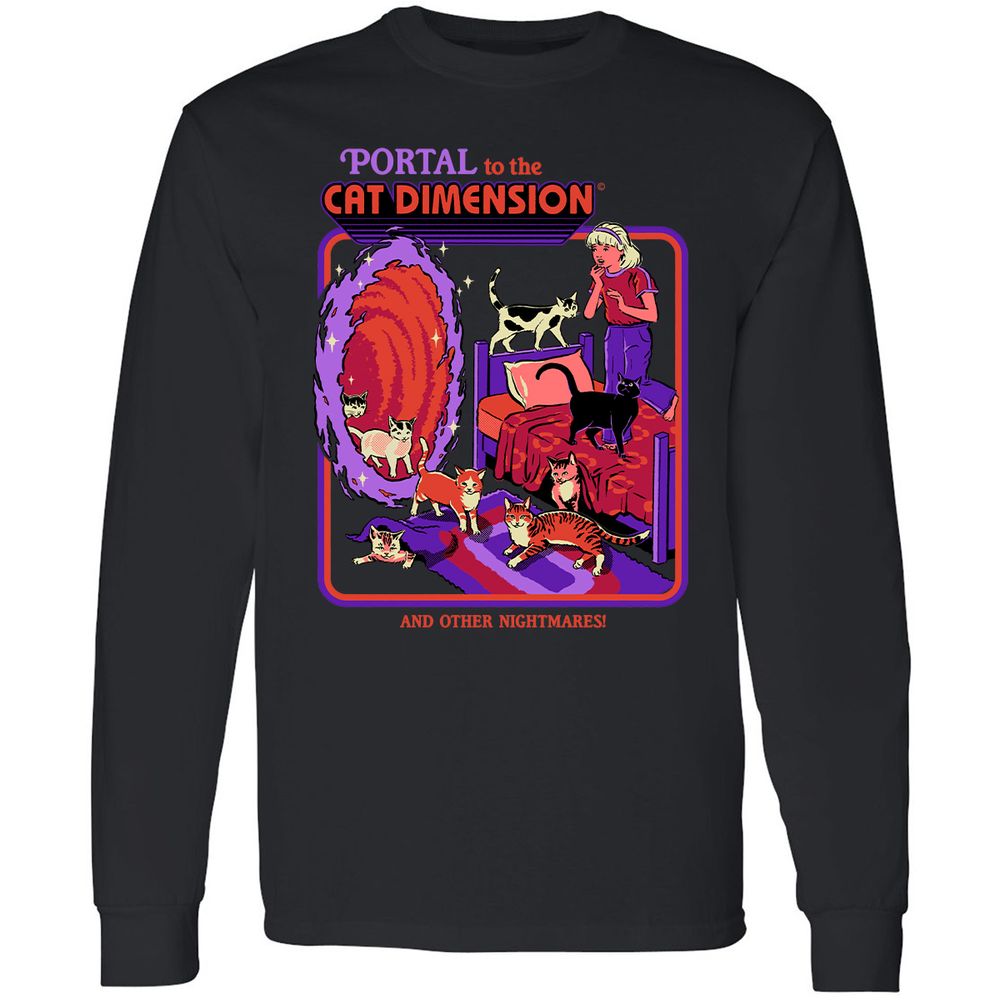 Long Sleeve T-Shirt - XQD4R9AH - Black - 1