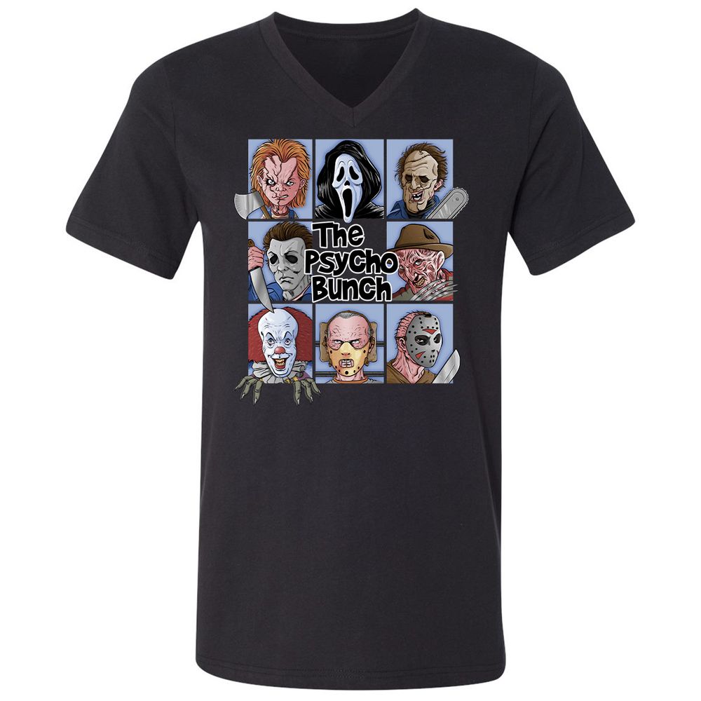 Unisex V-Neck T-Shirt - J45317TE - Black - 1