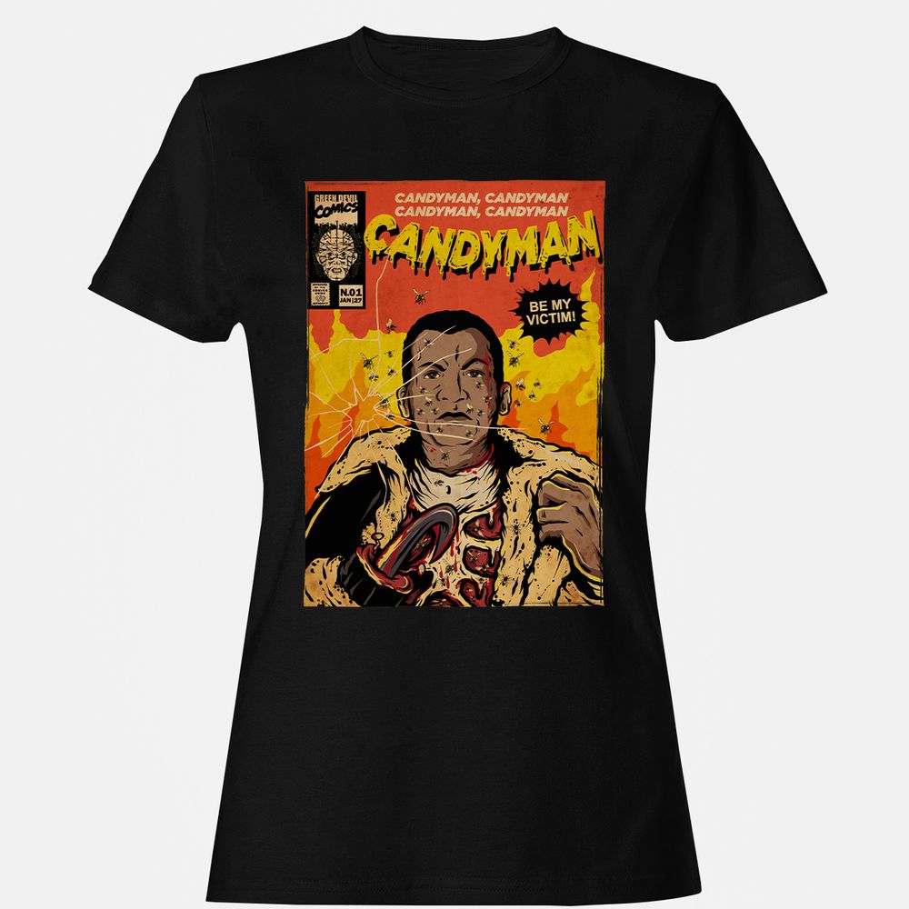 Women's T-Shirt - GZ173XJY - Black - 1