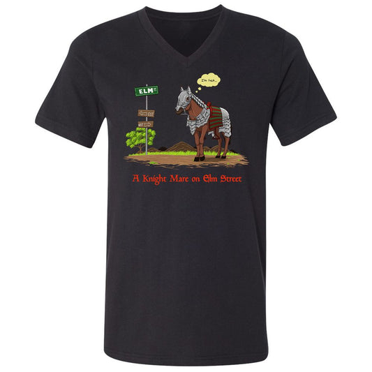 Unisex V-Neck T-Shirt - 84T8RVNV - Black - 1