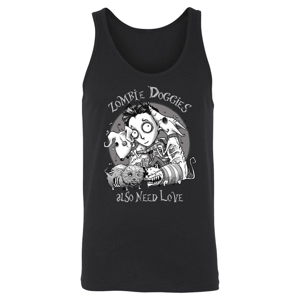 Unisex Jersey Tank - XM3QD3L9 - Black - 1