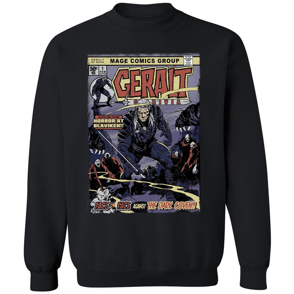 Classic Unisex Sweatshirt - QVMH183W - Black - 1