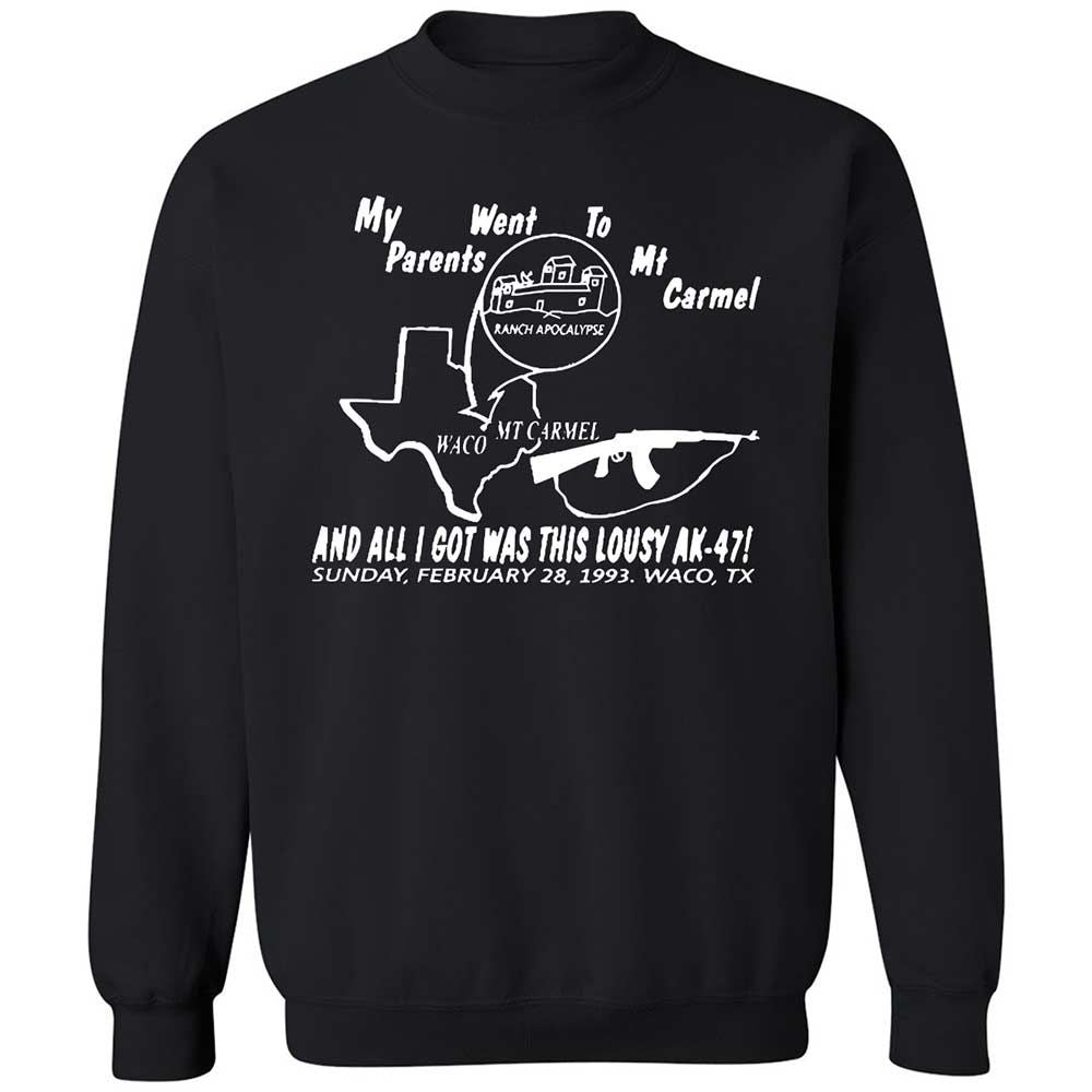 Classic Unisex Sweatshirt - 3QH8FA7H - Black - 1