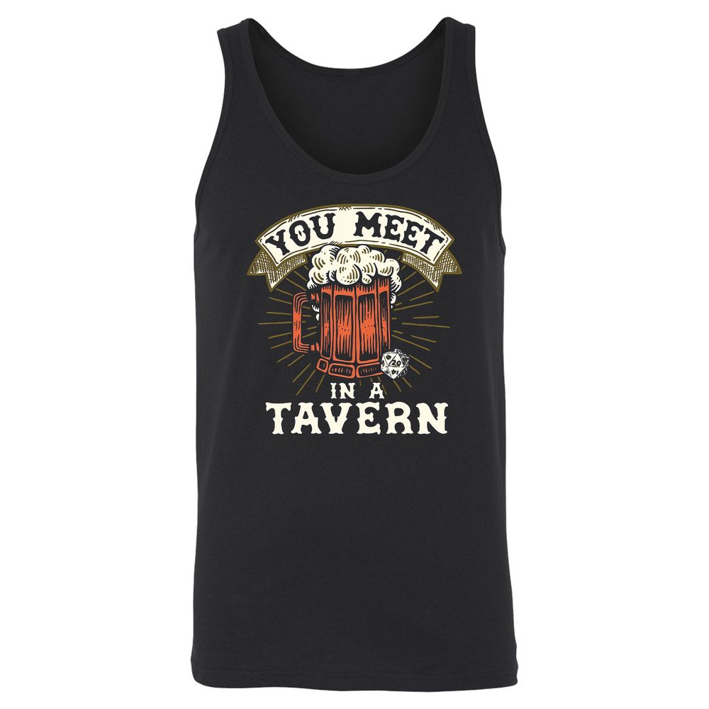 Unisex Jersey Tank - 383DFVEP - Black - 1