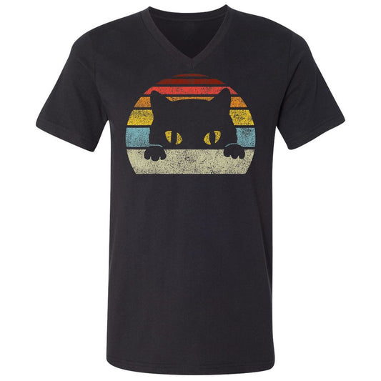 Unisex V-Neck T-Shirt - 8424QMBJ - Black - 1