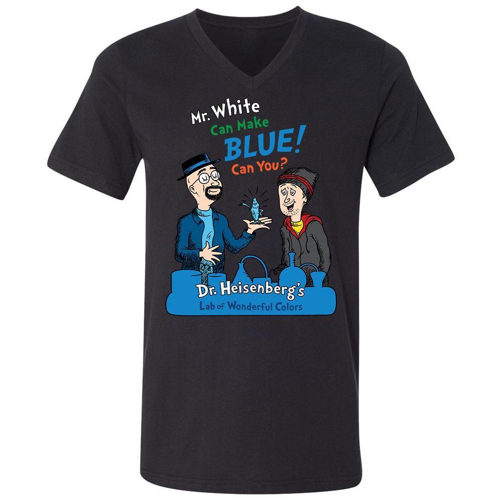 Unisex V-Neck T-Shirt - N69CF1WZ - Black - 1