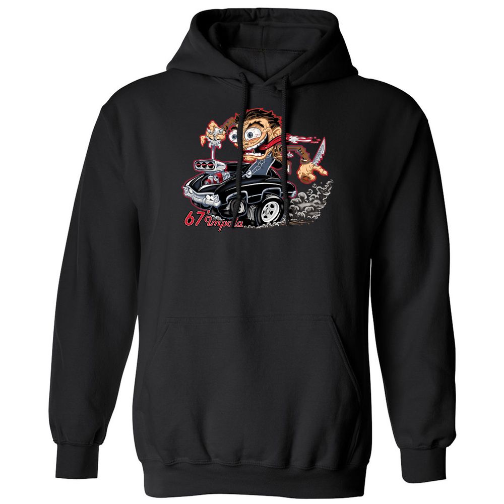 Classic Unisex Hoodie - V2DKU1V2 - Black - 1
