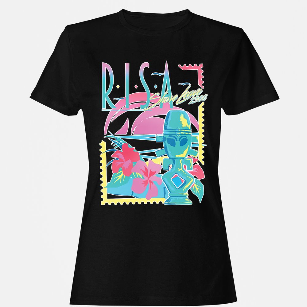 Women's T-Shirt - CN67JHNC - Black - 1