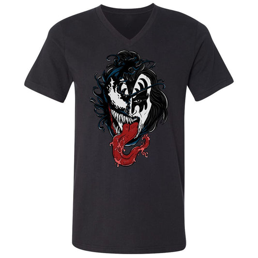 Unisex V-Neck T-Shirt - DZBSBAD1 - Black - 1