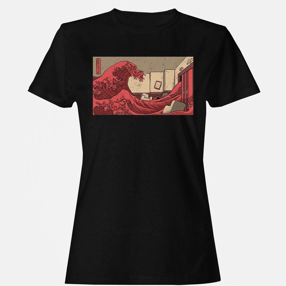 Women's T-Shirt - QAE655DL - Black - 1