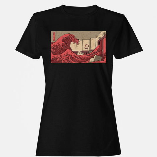 Women's T-Shirt - QAE655DL - Black - 1