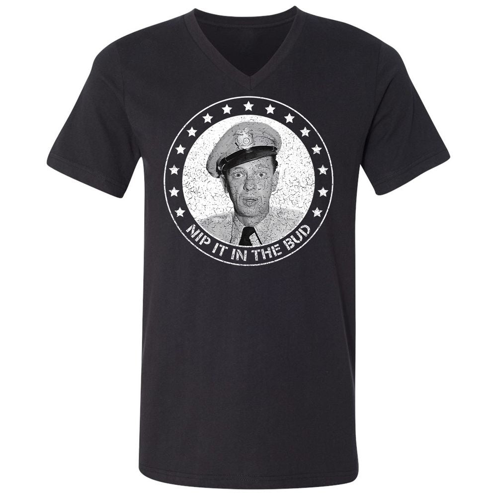 Unisex V-Neck T-Shirt - 43ZLWBS7 - Black - 1