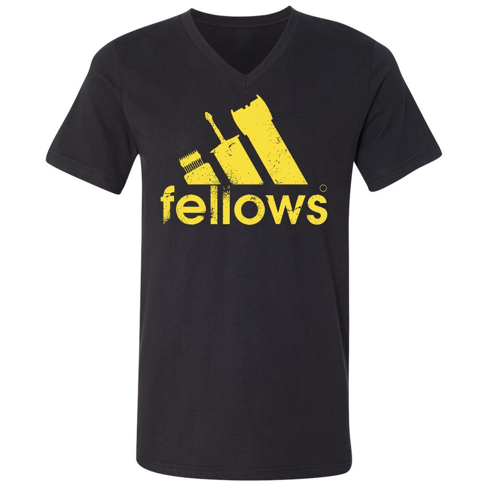Unisex V-Neck T-Shirt - 5UTTLT3X - Black - 1