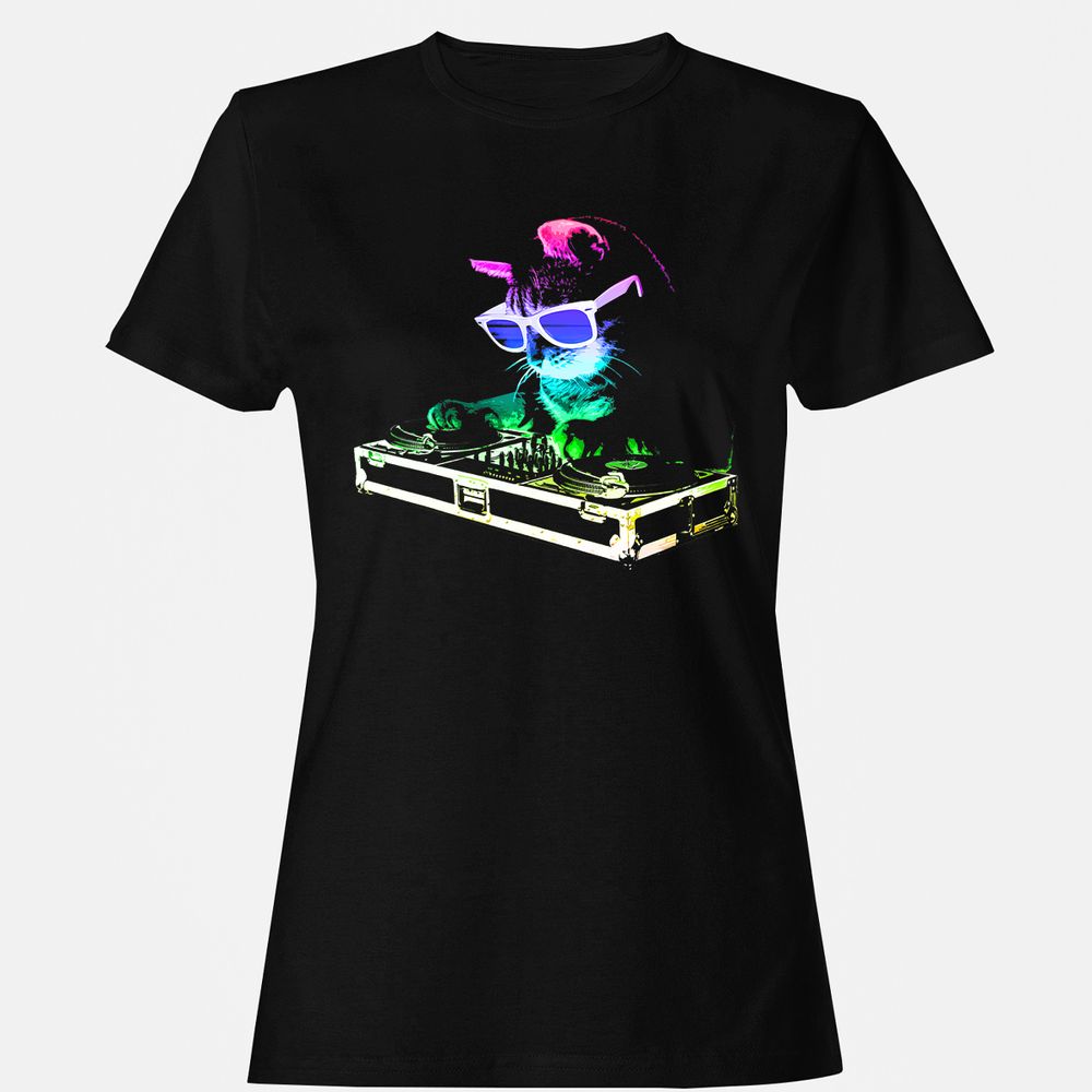 Women's T-Shirt - 9P73VX3F - Black - 1